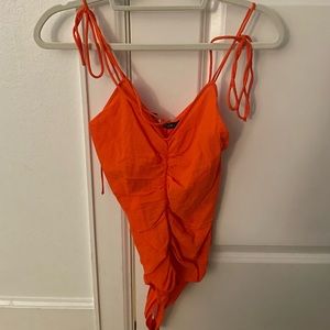 Zara Orange Body Suit